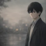 Anime character presence illustrated through calm emotion and subtle storytelling