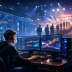 Esports talent pipeline concept showing competitive gaming analytics and professional player development system