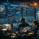 Esports Performance Analytics dashboard showing player heatmaps and match statistics