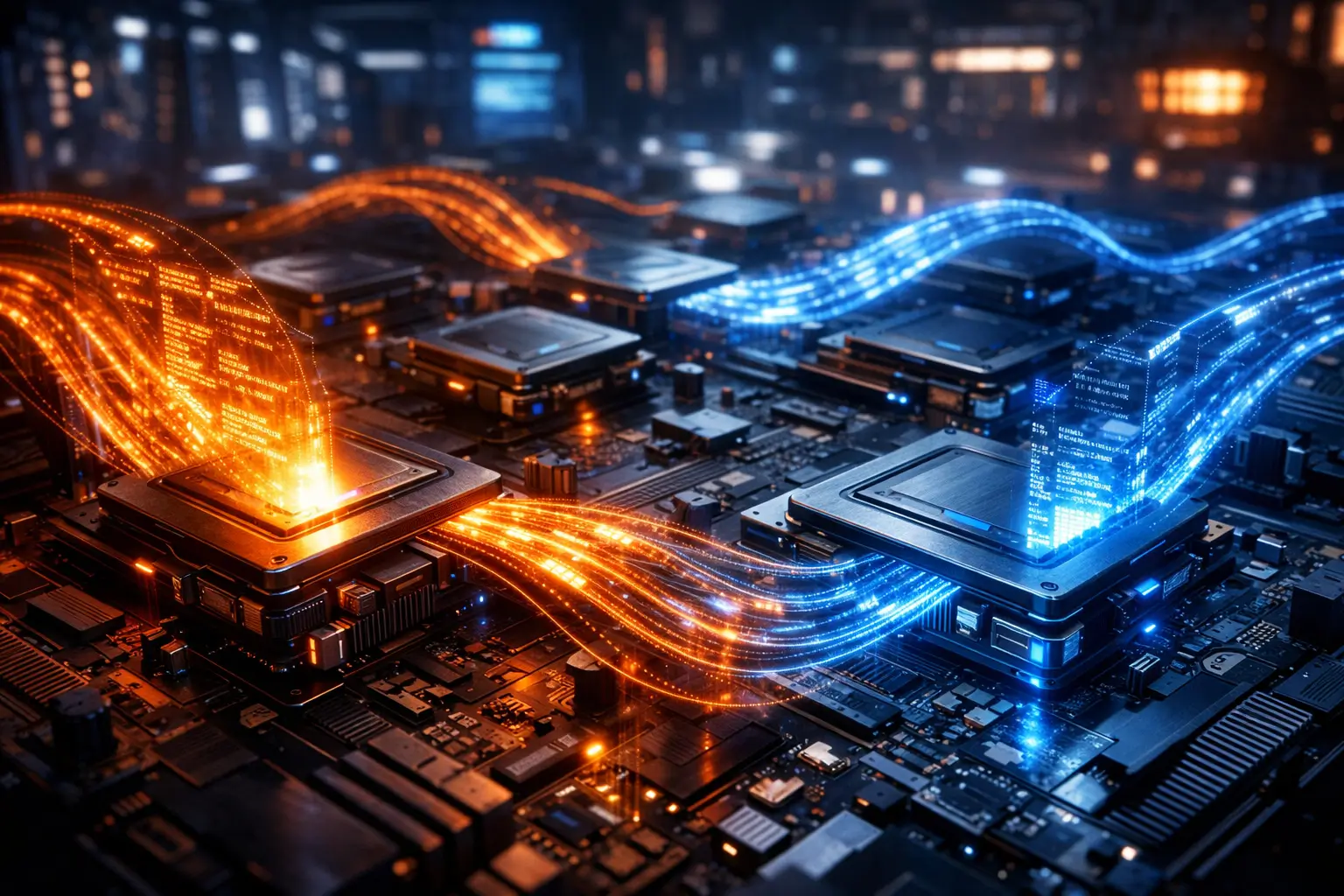 Shader compilation in games visualized inside a modern GPU pipeline with real-time data streams