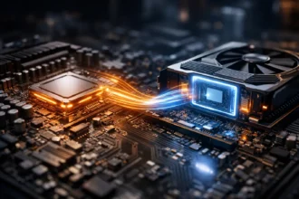 Draw Call Overhead visualization showing CPU and GPU communication in modern gaming hardware
