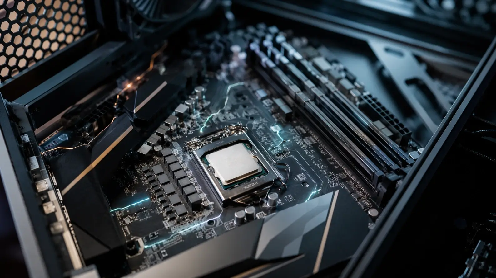 Digital Noise in Gaming Hardware on high-end motherboard PCB circuitry